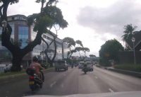 Driving Through Papeete, Tahiti Island, Capital of French Polynesia