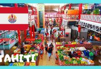 TAHITI: The iconic Central 🛍️ Market of PAPEETE (French Polynesia, Pacific Ocean)