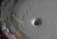 Hurricane Dorian Hitting Abaco Bahamas Visible Satellite 9/1/2019